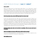 AMP Website Design : Does It Matters?