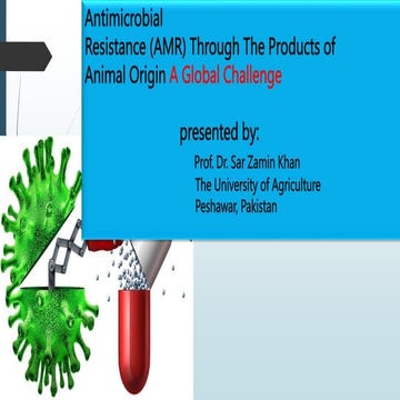 AMR in Animal Origin Products A Challenge