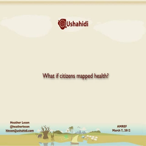 What if Citizens Mapped Health?