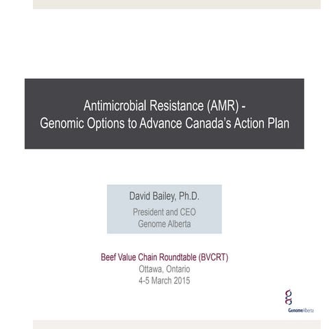 Antimicrobial Resistance
