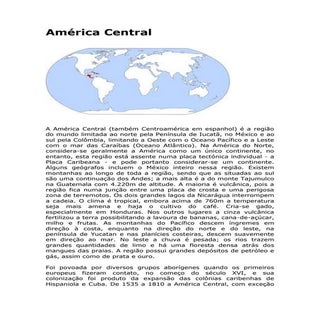 America Central 8° ano