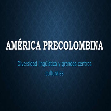 América precolombina