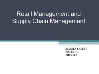   retail management
