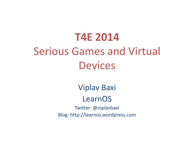Gamification, Serious Games and Simulations