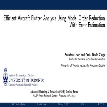 Efficient Aircraft Flutter Analysis Using Model Order Reduction with ...