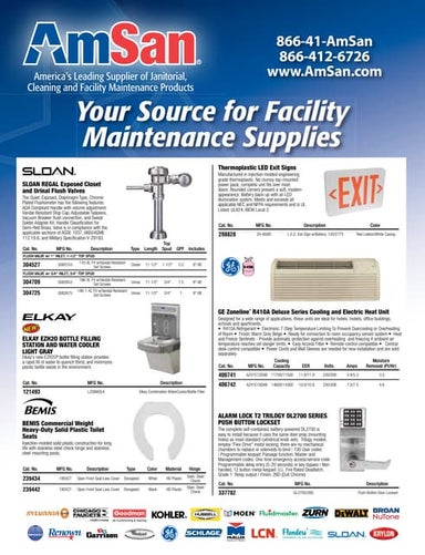 AmSan Now Carries a Complete MRO Building Maintenance Supplies Product Offering.