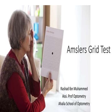 Amsler's grid test