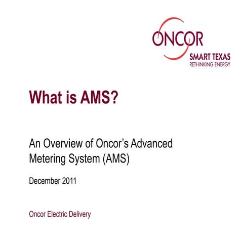 Ams Oncor March 2010