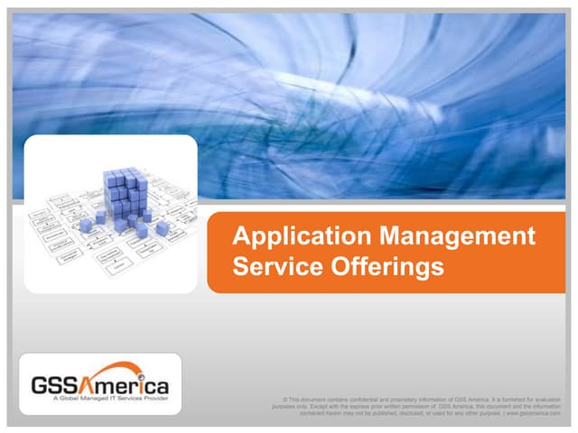 Application Management Service Offerings