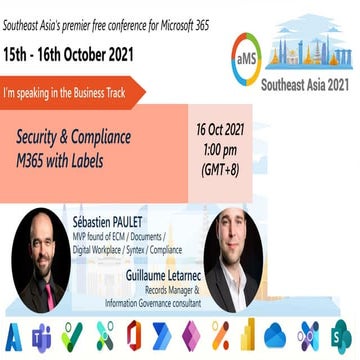 aMS Southeast Asia - Security and compliance M365 with labels 16102021