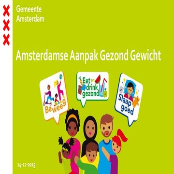 Amsterdamse aanpak gezond gewicht door Jan Paddenburg - Gent 2015 12 10