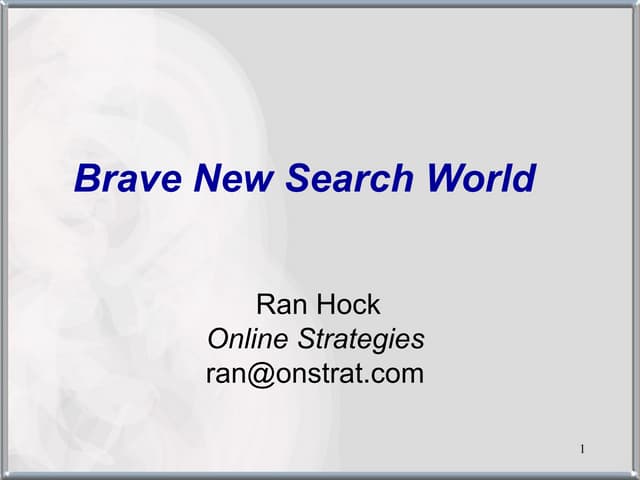 Brave new search world