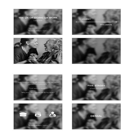 The UX of doing UX work by Liang Hiah
