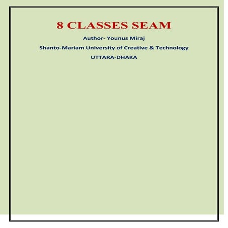 8 CLASSES SEAM