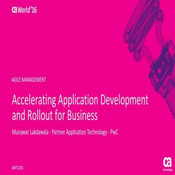 Accelerating Application Development and Rollout for Business