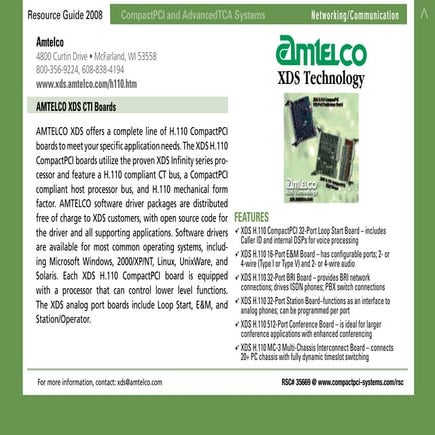 Amtelco XDS CompactPCI 