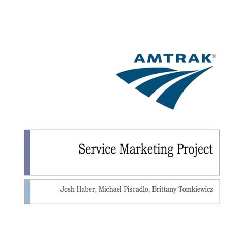 Amtrak  Services Presentation
