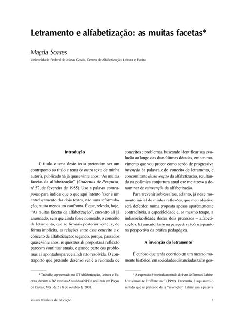 Letramento e alfabetização. A muita...