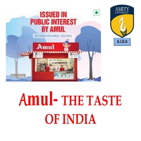 Agribusiness Firm_Amul  the Taste of india