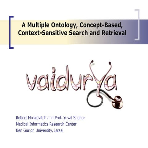 A Multiple Ontology, Concept based, Context-sensitive Search and Retrieval