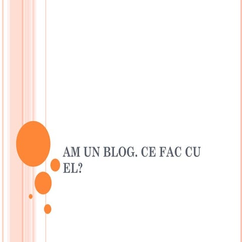 Directii in blogging