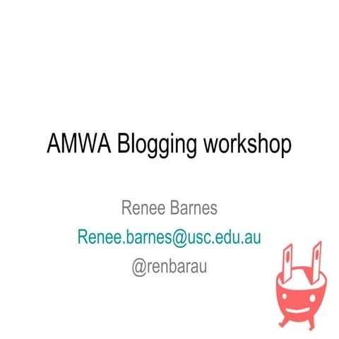 Amwa blogging