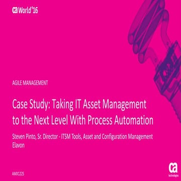 Case Study: Taking IT Asset Management to the Next Level With Process Automation