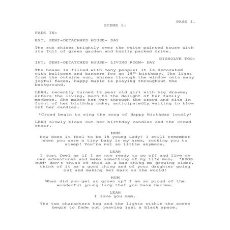 Amy bayes film script