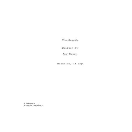 Amy Brown First Draft