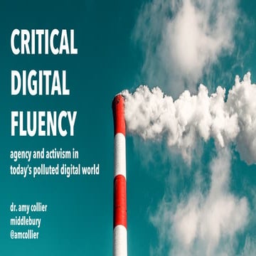 Amy Collier: Critical Digital Fluency: Agency and Activism in Today’s ...