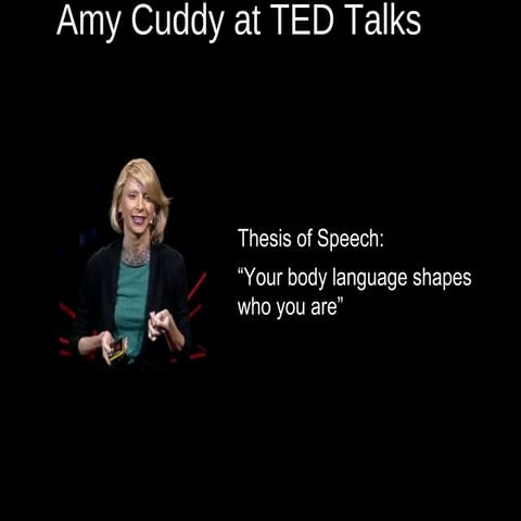 Amy Cuddy - Your body language shapes who you are