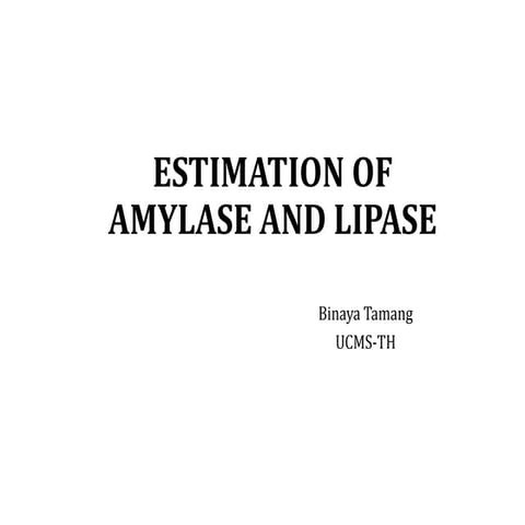 Amylase estimation  practical