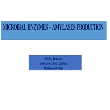 Amylase production in industry using microbes