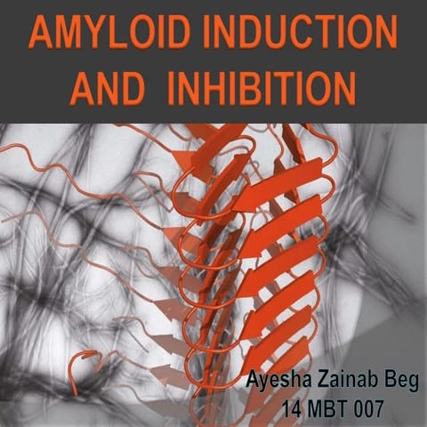 Amyloid induction and inhibition | PPTX