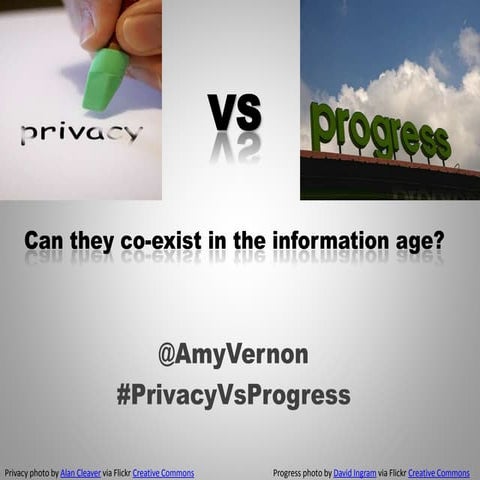 Privacy vs Progress