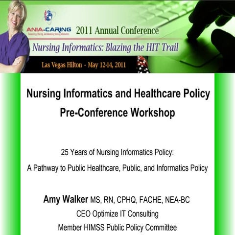 Nursing Informatics and Healthcare Policy