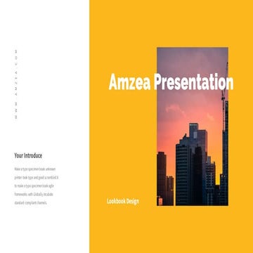 Amzea Presentation : Light Color Theme