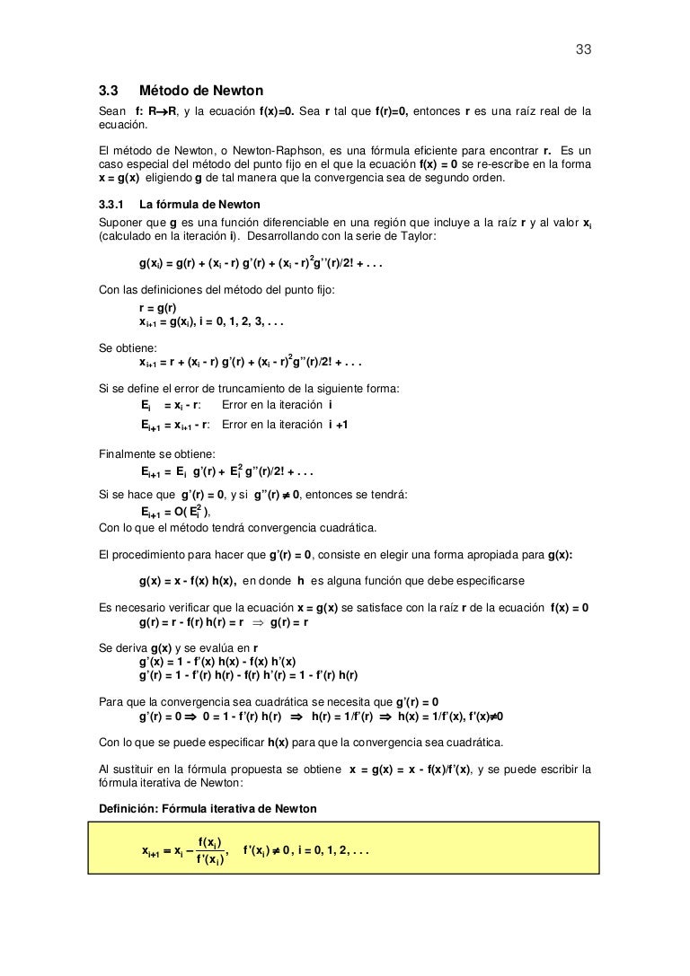 Metodo De Newton