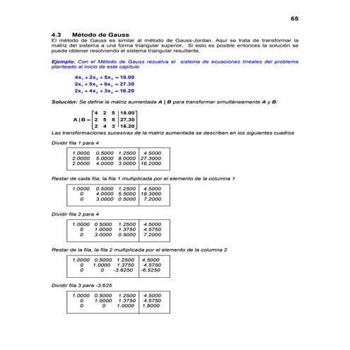 Método de Gauss | PDF