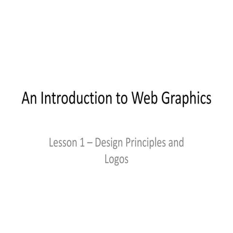An introduction to web graphics   lesson 1 (c by)