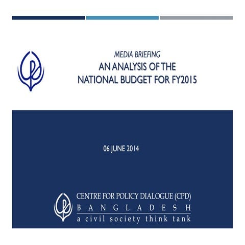An analysis of the Bangladesh's National Budget for FY2015