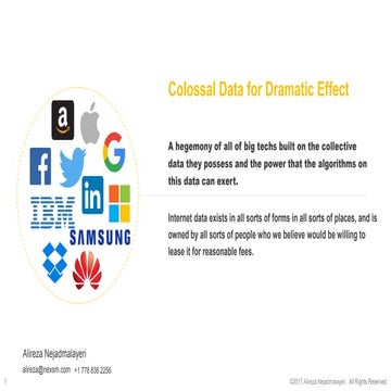 Colossal Data for Dramatic Effect