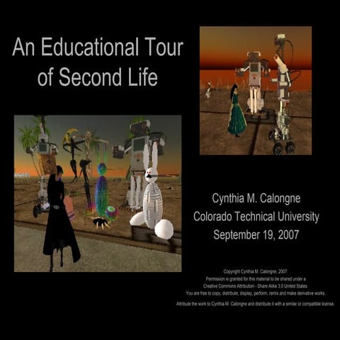 An Educational Tour Of Second Life