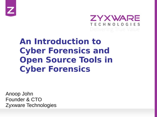 An introduction to cyber forensics and open source tools in cyber forensics