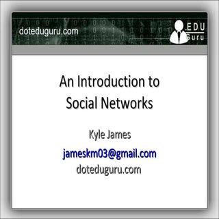 An Introduction To Social Networks