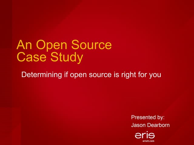 An Open Source Case Study