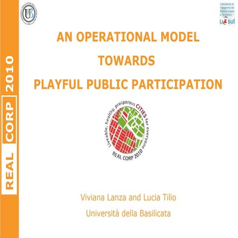 AN OPERATIONAL MODEL TOWARDS PLAYFUL PUBLIC PARTICIPATION