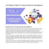 An Ultimate Guide To Custom Software Development