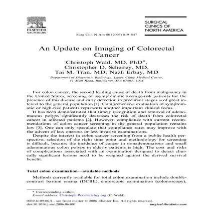 An update-on-imaging-of-colorectal-cancer