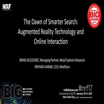 The Dawn of Smarter Search: Augmented Reality Technology and Online Interaction